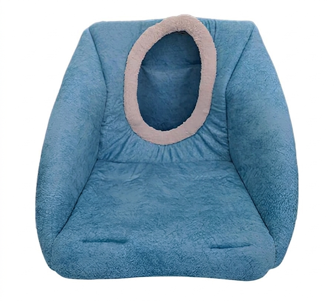 Comfort Üç Fonksiyonlu Kedi Yatağı - MAVİ