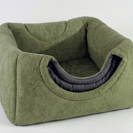 Comfort Üç Fonksiyonlu Kedi Yatağı - YEŞİL