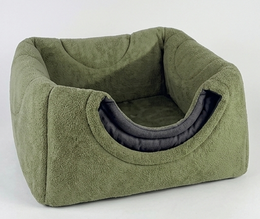 Comfort Üç Fonksiyonlu Kedi Yatağı - YEŞİL