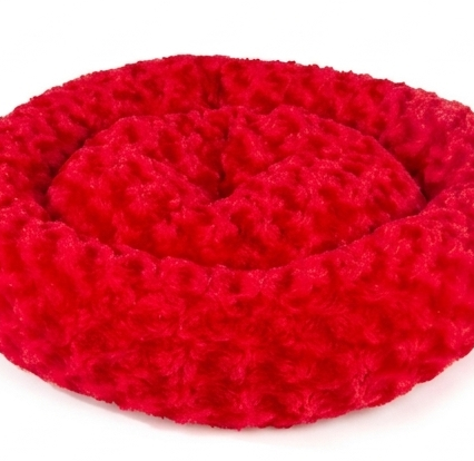 Simit Yatak Peluş - KIRMIZI