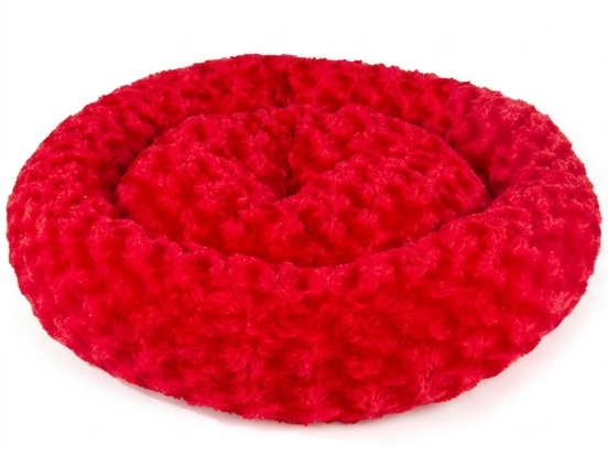 Simit Yatak Peluş - KIRMIZI
